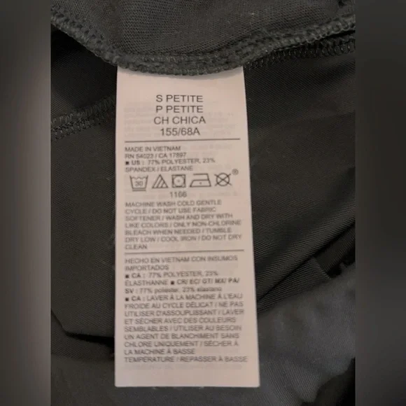 Old Navy High Waist PowerSoft Trouser Pants Small Petite dark green EUC - Picture 3 of 4